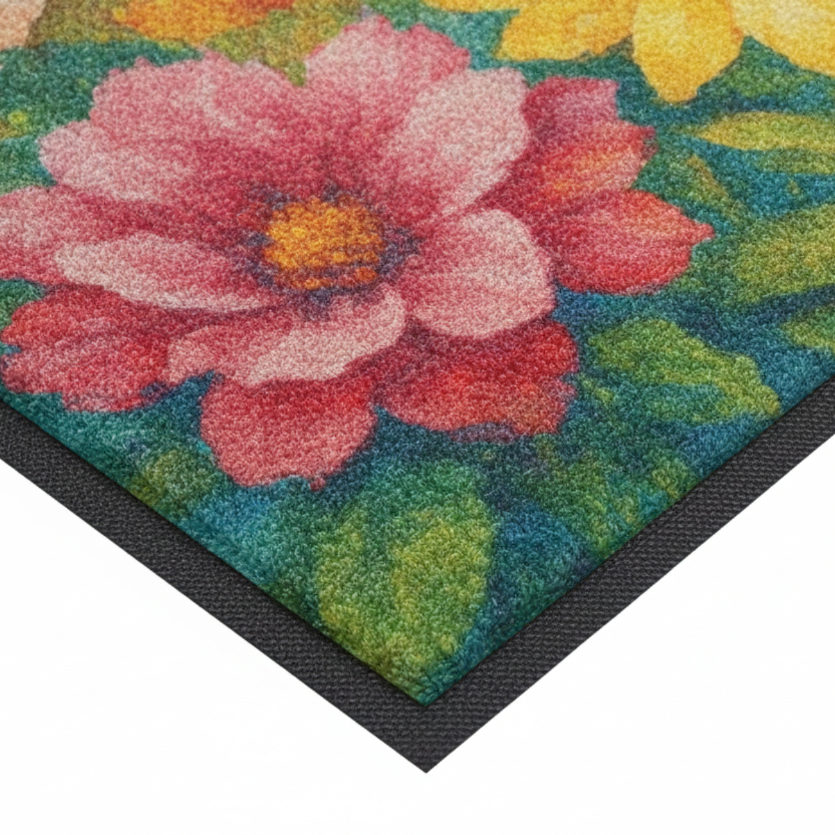 berber impression logo mats closeup