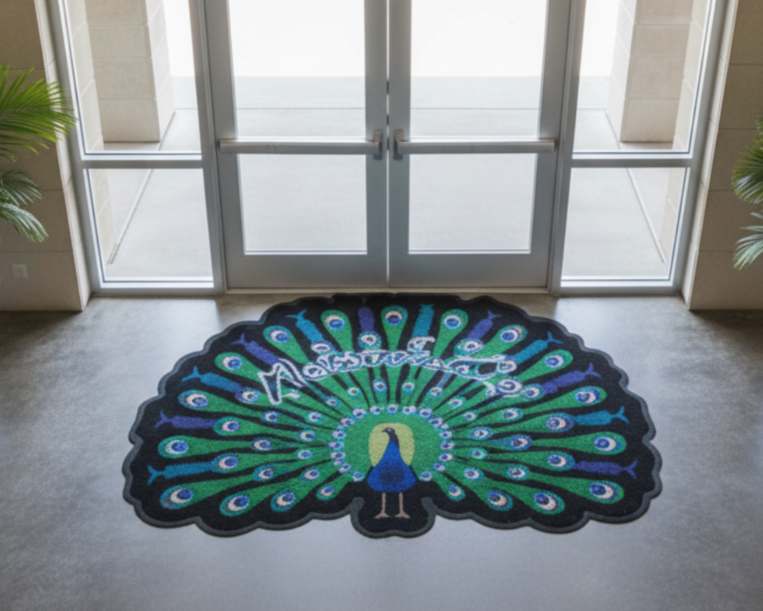 custom-shape-logo-mats-in-use