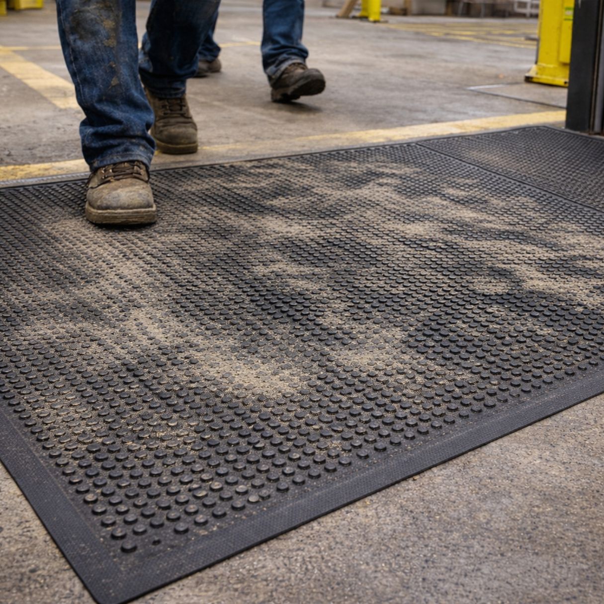 easy step rubber entrance mats-construction