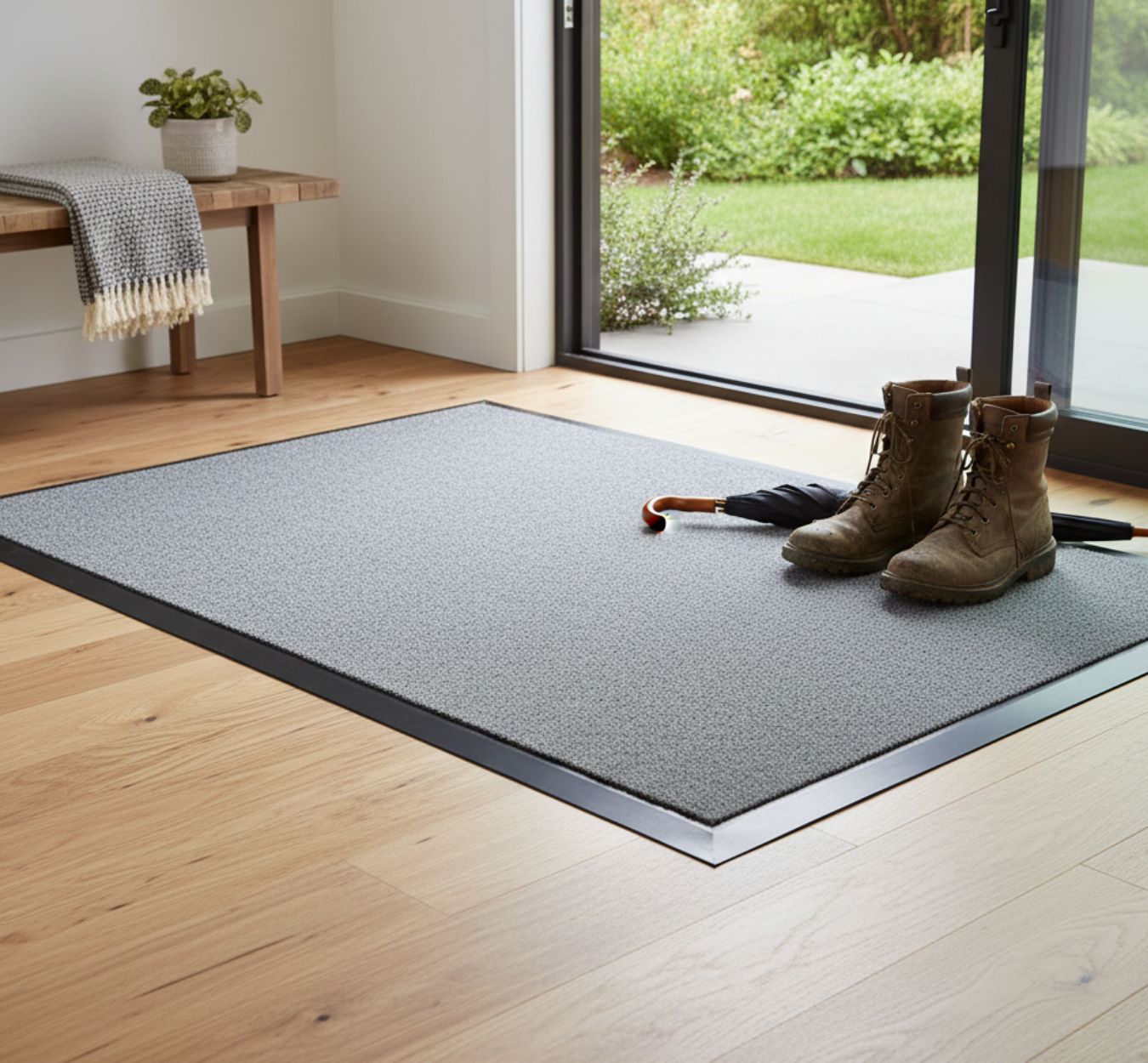 synthetic coco mats gray -residential